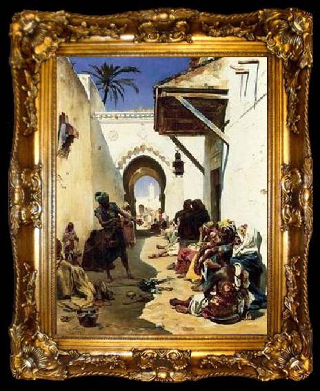 framed  unknow artist Arab or Arabic people and life. Orientalism oil paintings 149, ta009-2